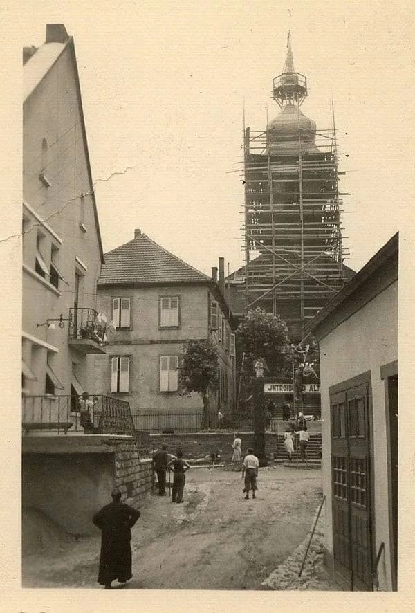 Rénovation de l’église Saint-Wendelin — juin 1950