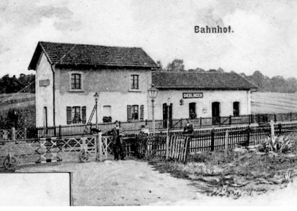 Gare de Diebling — carte postale ancienne