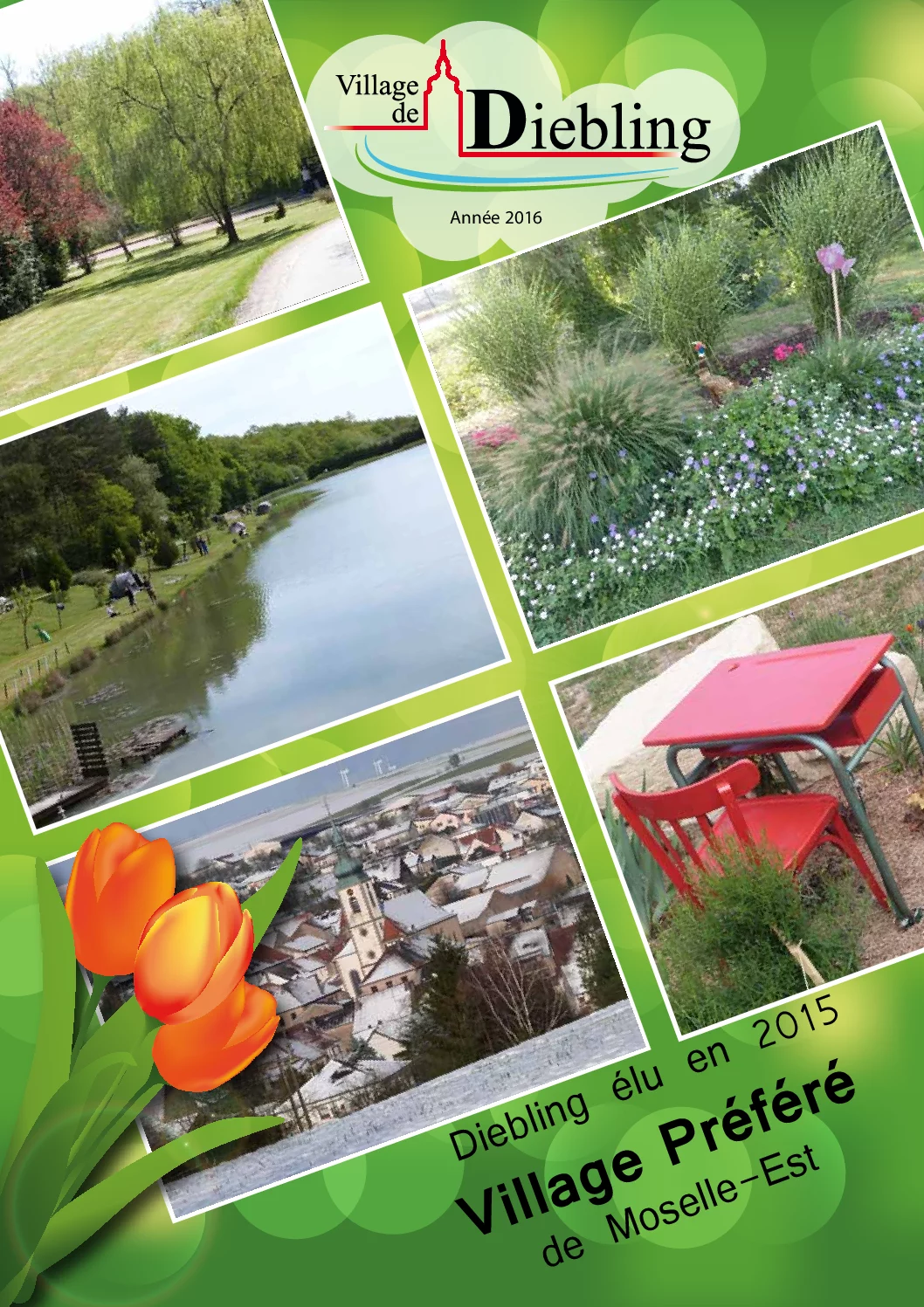 Première page du Bulletin communal de Diebling – 2016