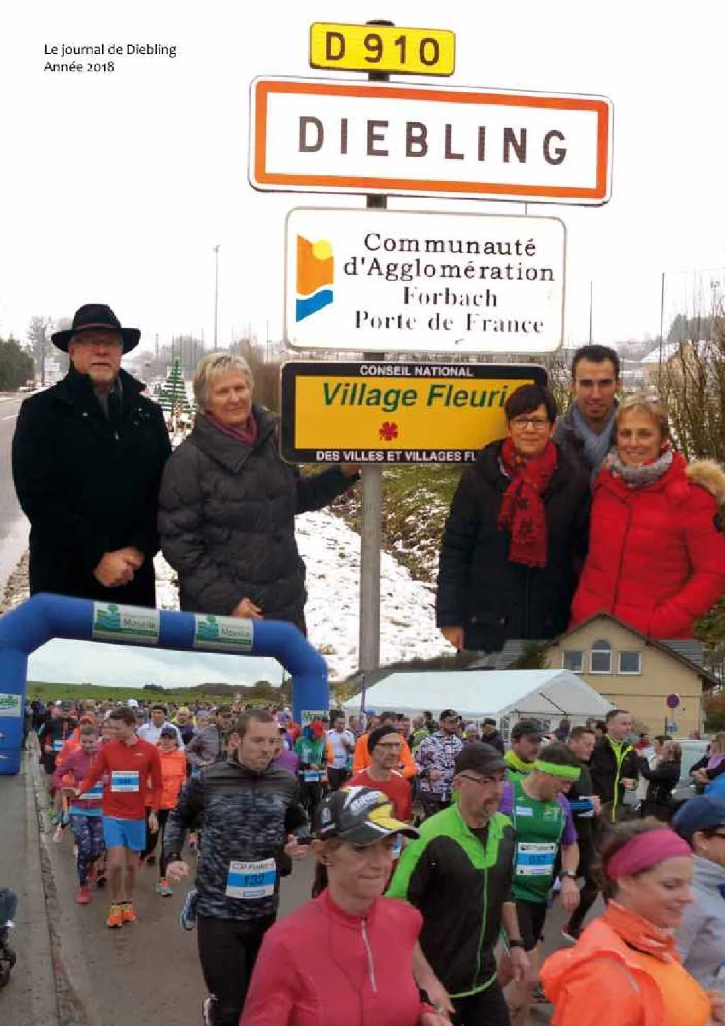 Première page du Bulletin communal de Diebling – 2018