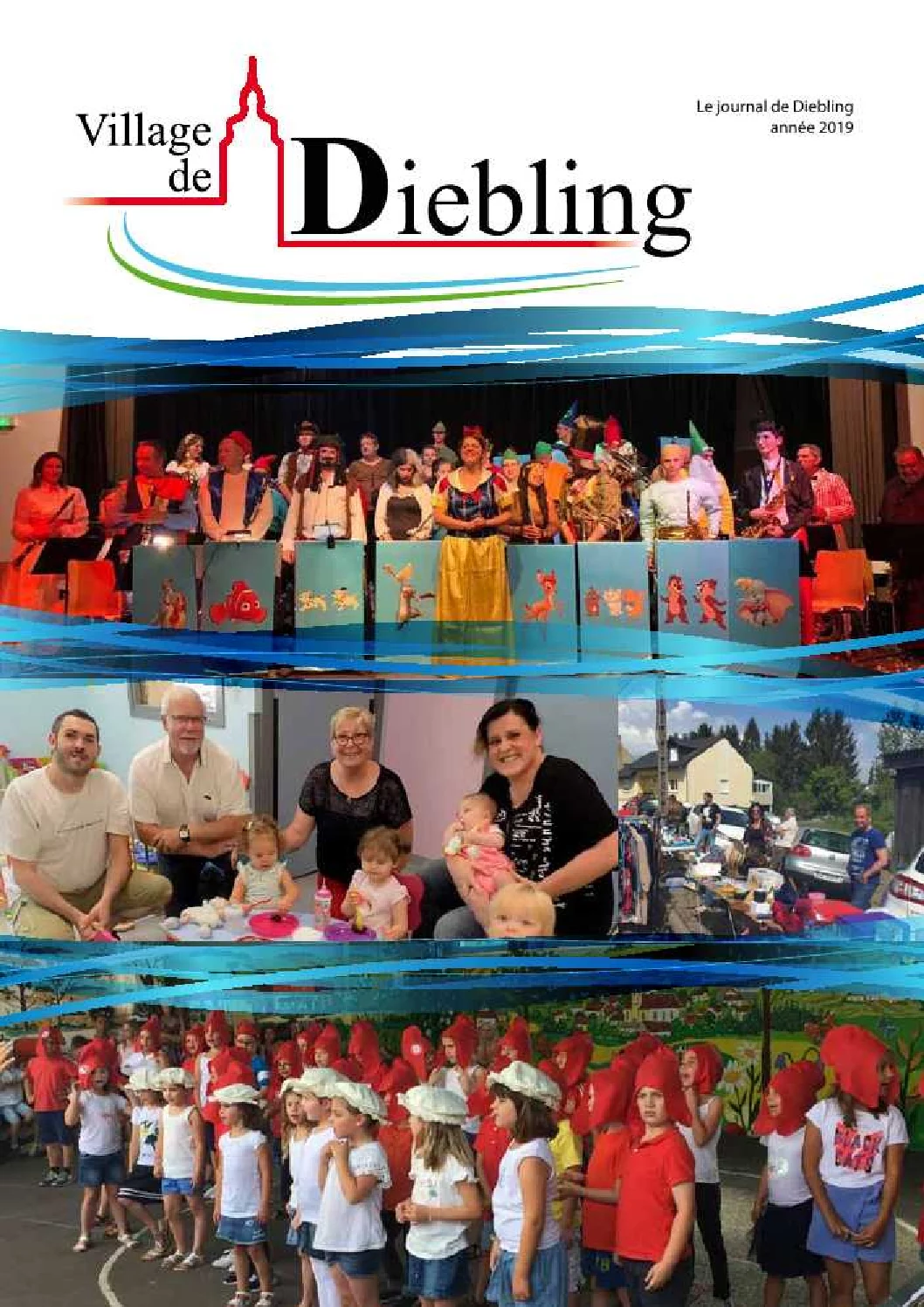 Première page du Bulletin communal de Diebling – 2019