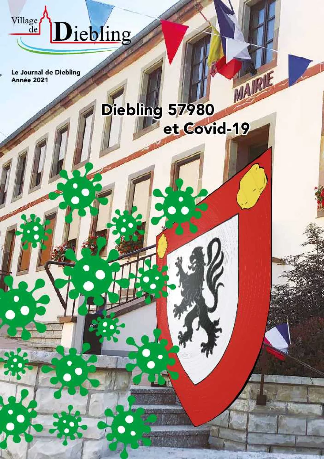 Première page du Bulletin communal de Diebling – 2021