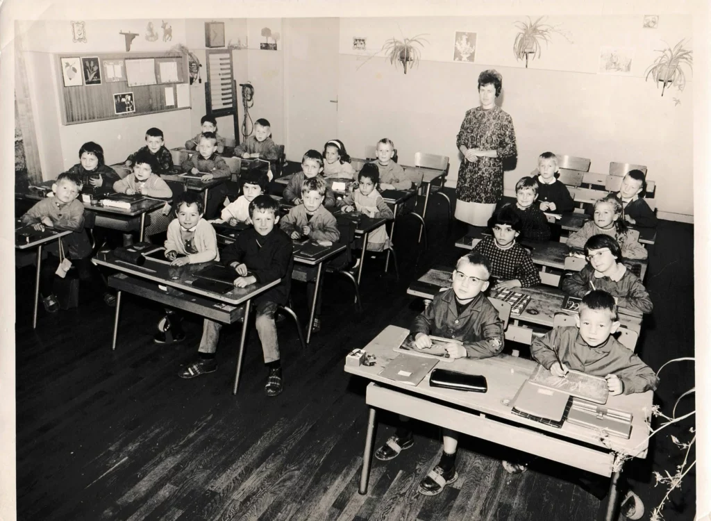 Classe de CP avec Mme Bergdoll — 1966–1967