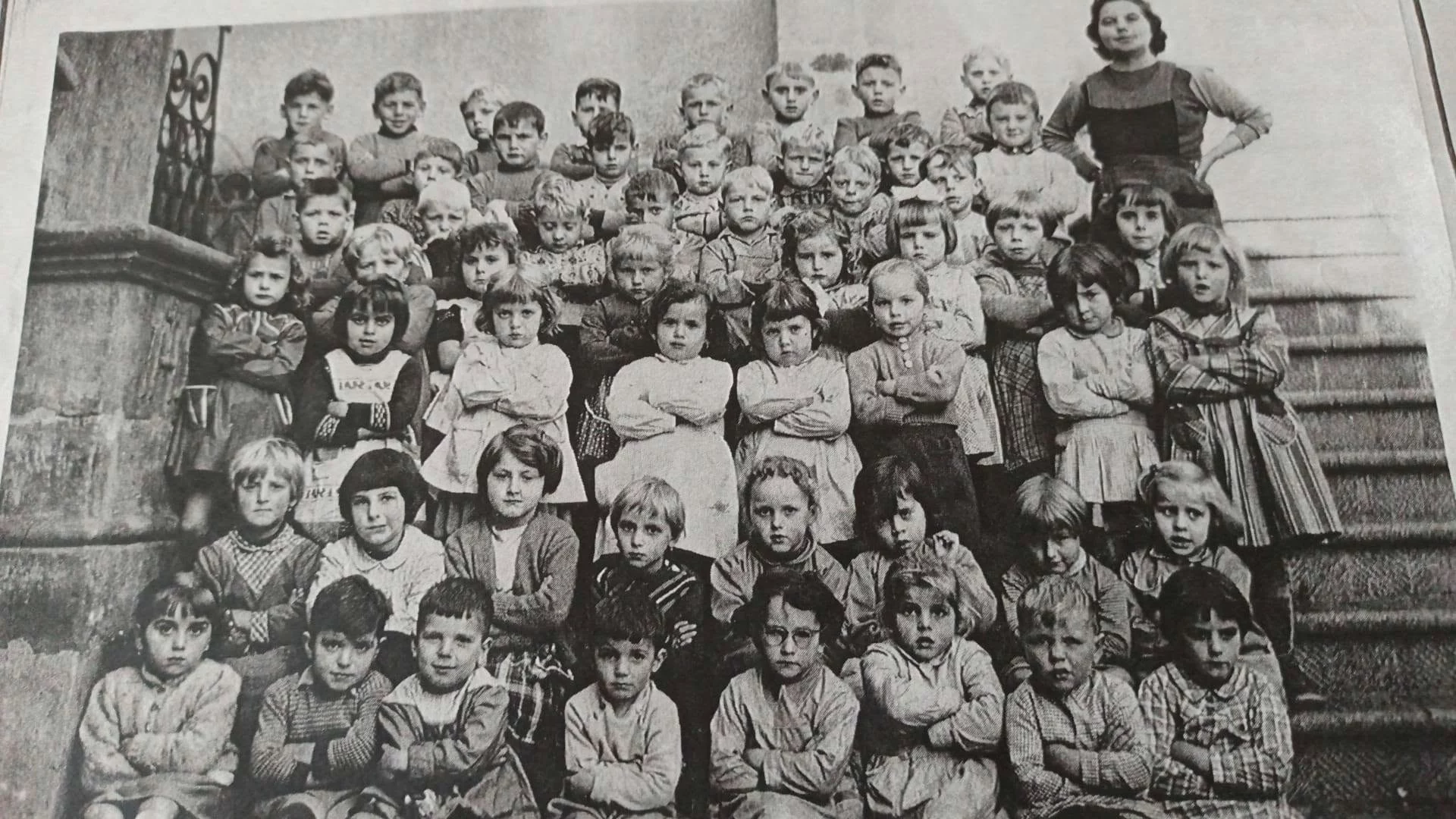 Classe maternelle de Diebling — vers 1959