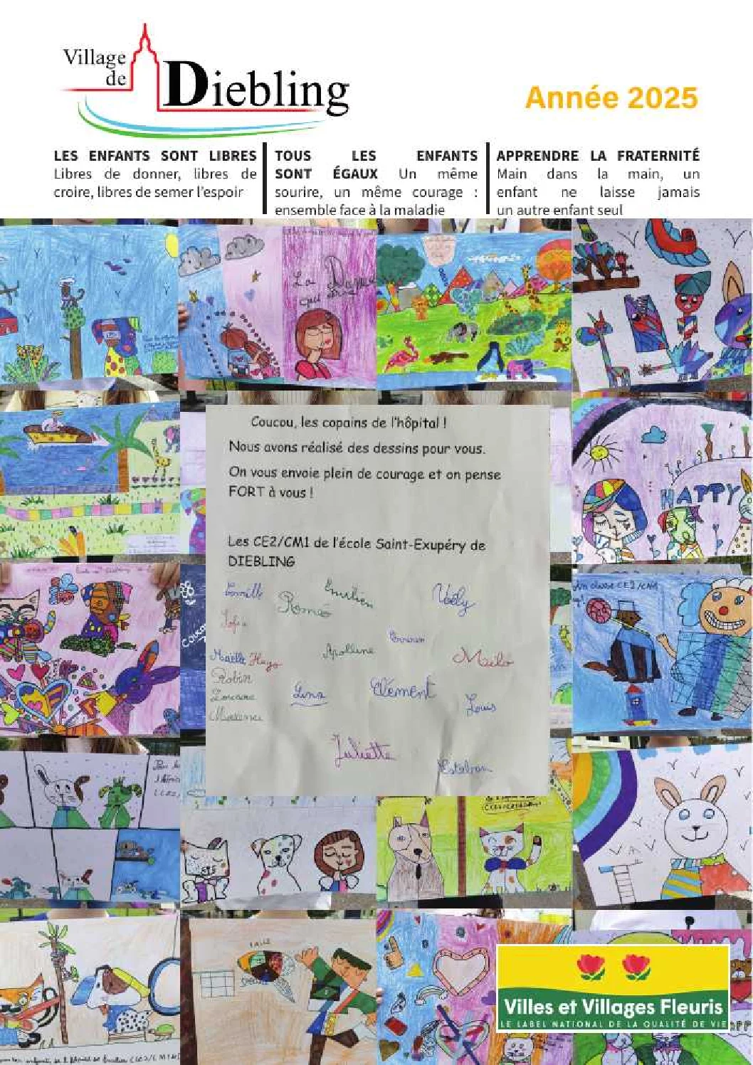 Première page du Bulletin communal de Diebling – 2025