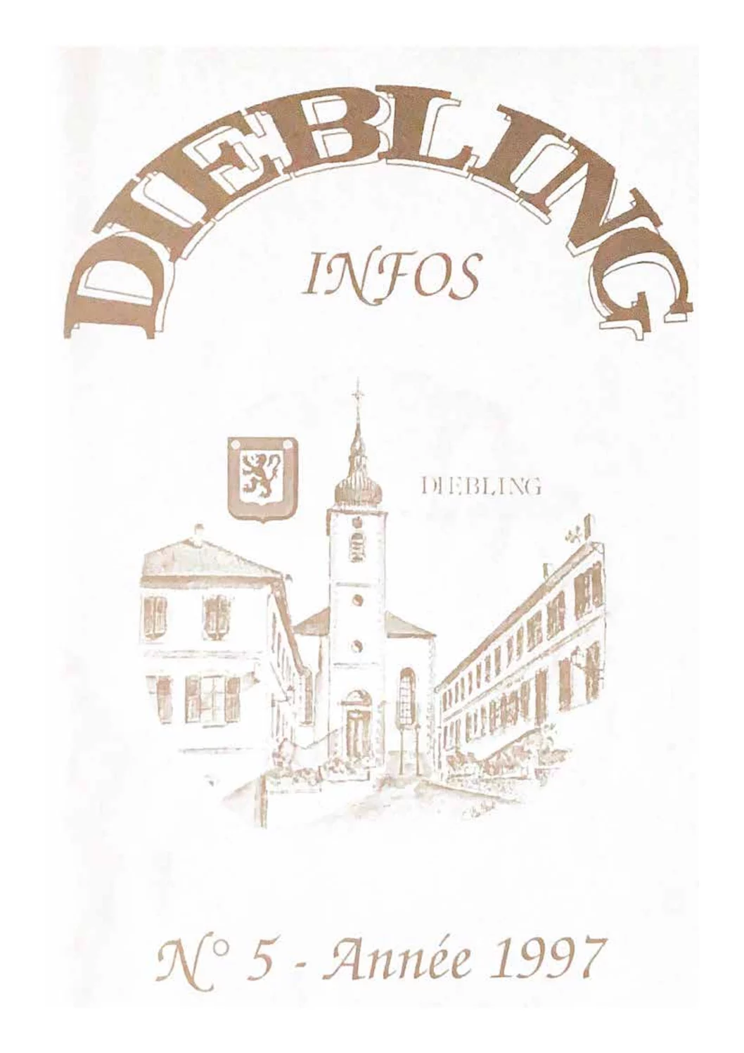 Première page du Bulletin communal de Diebling – 1997