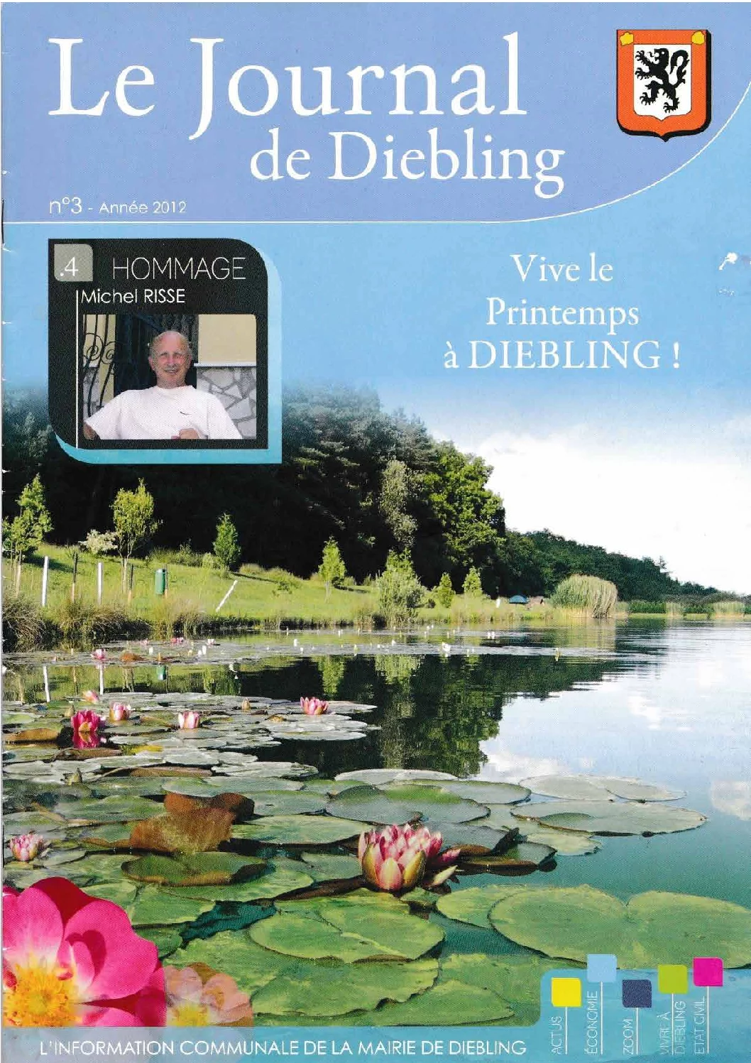 Première page du Bulletin communal de Diebling – 2012