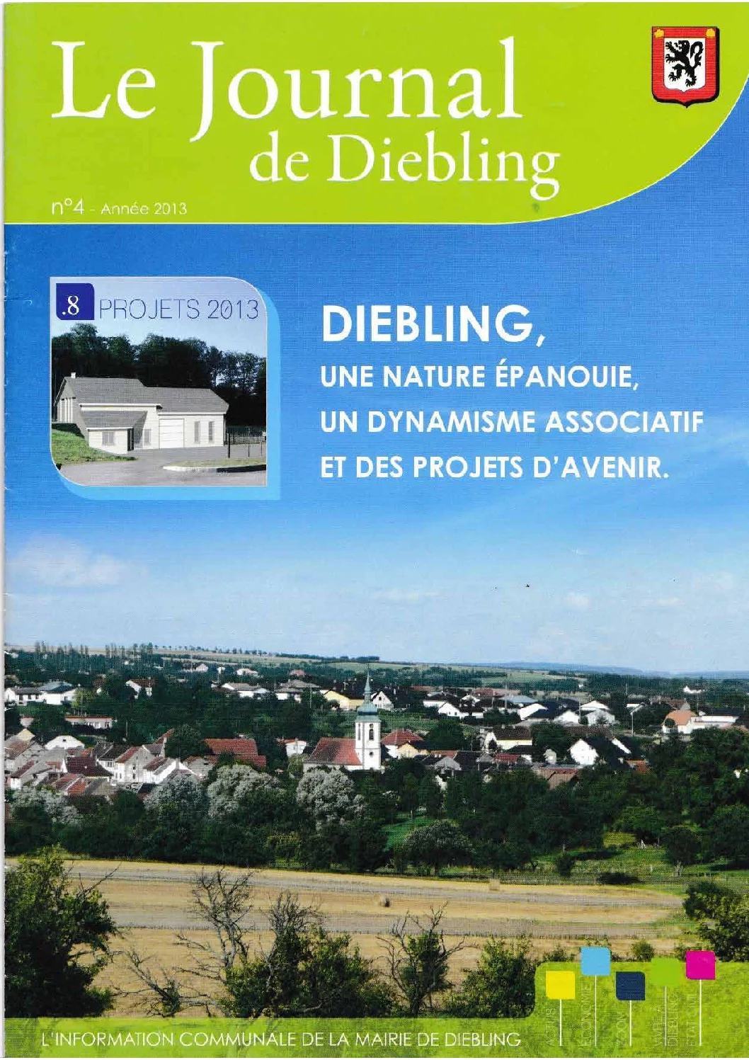 Première page du Bulletin communal de Diebling – 2013