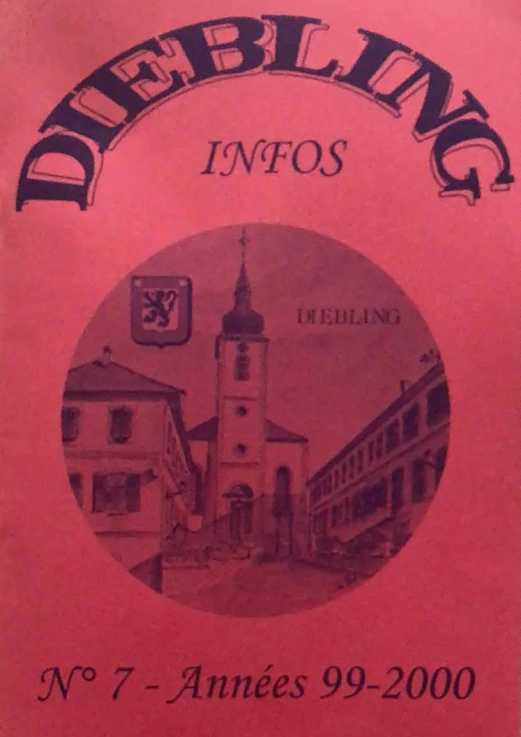 Première page du Bulletin communal de Diebling – 1999-2000
