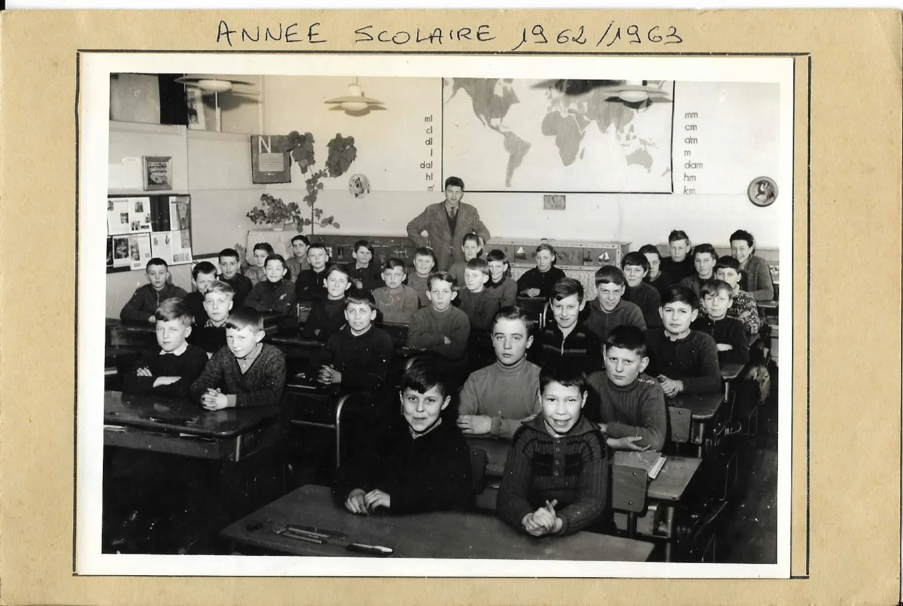 Classe de M. Bergdoll — année scolaire 1962–1963
