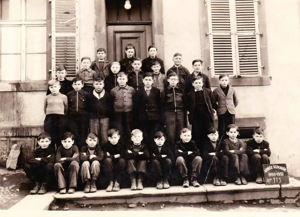 Classe de garçons de Diebling — année scolaire 1950–1951