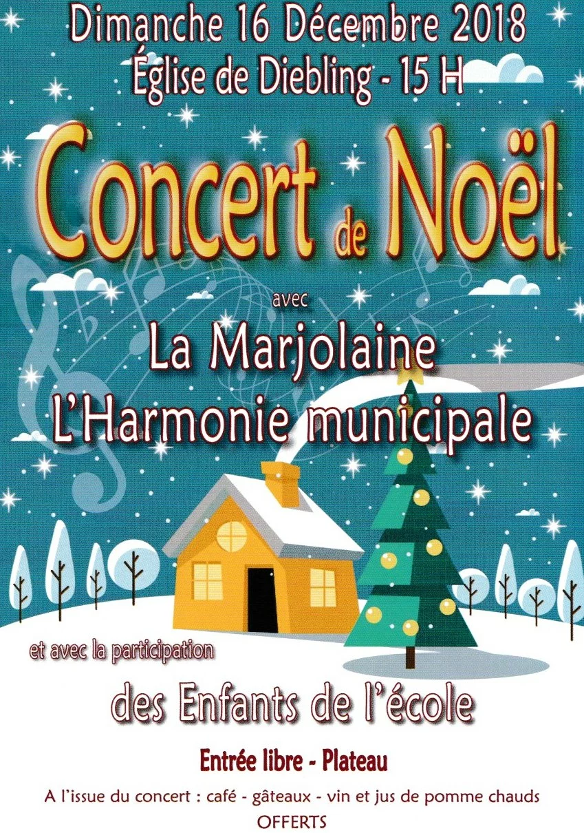 16 décembre 2018 : trois générations musicales se retrouvent pour le concert de Noël