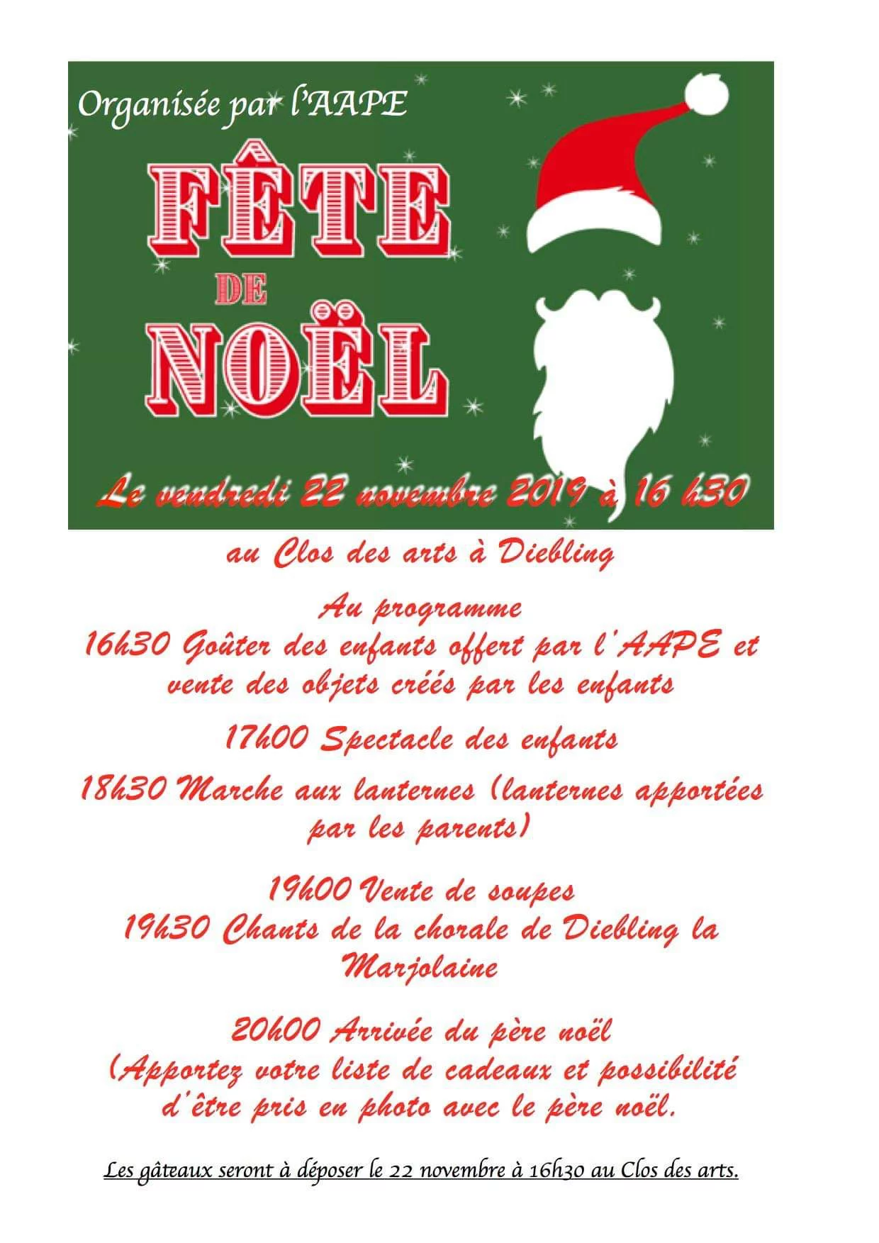 22 novembre 2019 : première fête de Noël de l’AAPE au Clos des Arts